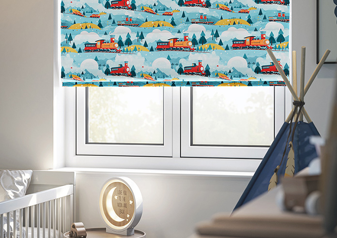 All Aboard, Multi - Roman Blind - Image 5